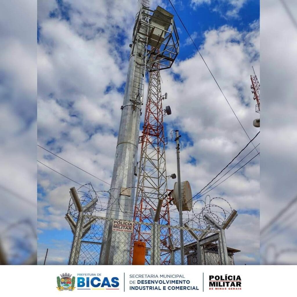 Nova torre de rádio de alta capacidade irá melhorar a segurança em Bicas e região