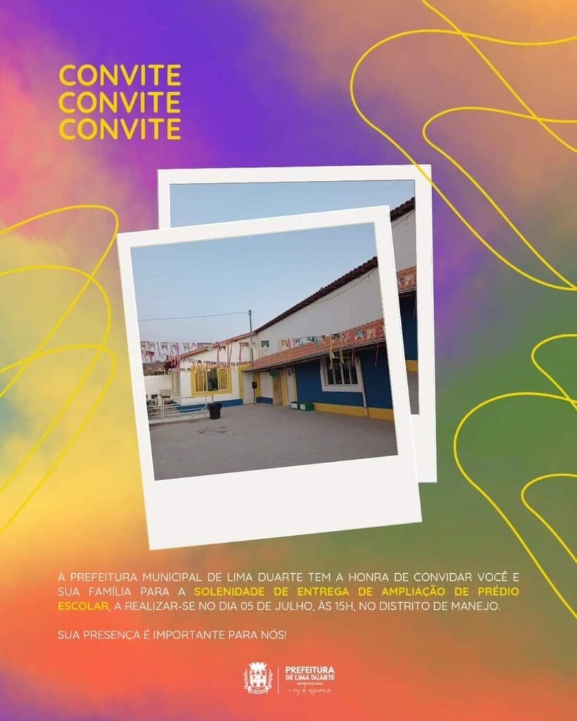 Prefeitura de Lima Duarte entrega ampliação de prédio escolar em Manejo
