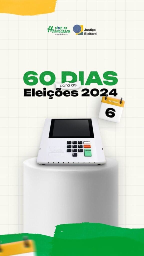 1º turno das eleições municipais acontece em 6 de outubro; segundo turno será em 27 de outubro, se necessário