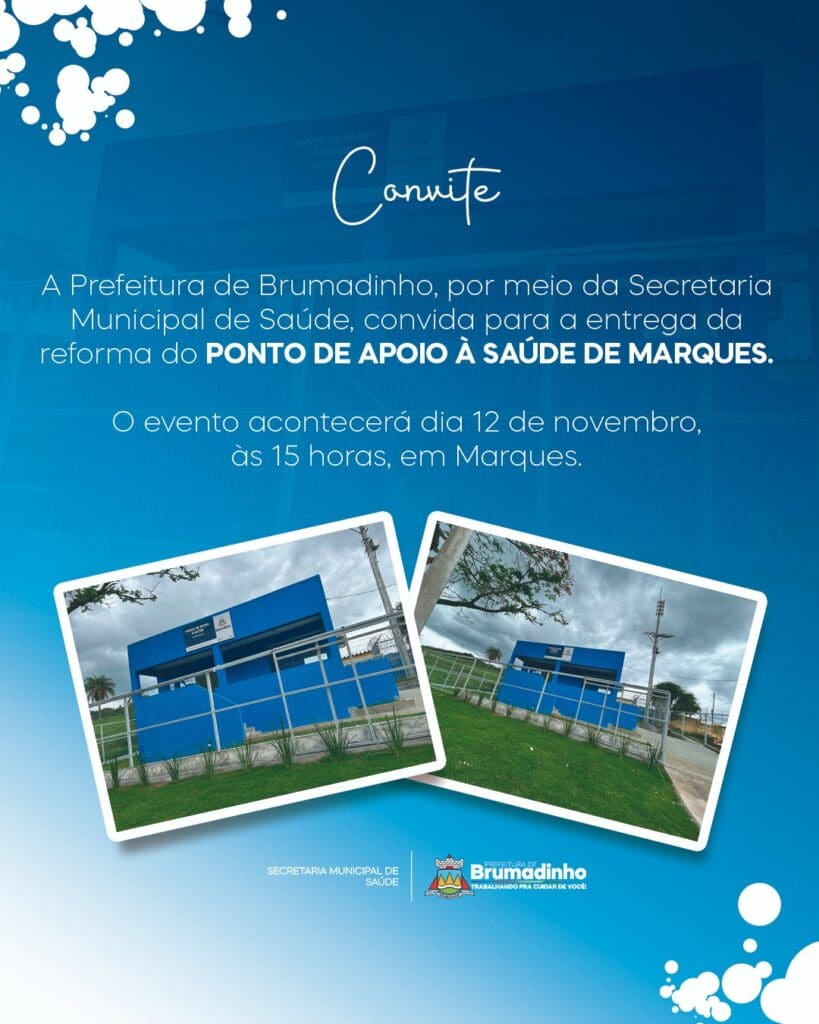 Reinauguração do Ponto de Apoio à Saúde de Marques, em Brumadinho, acontece na próxima semana