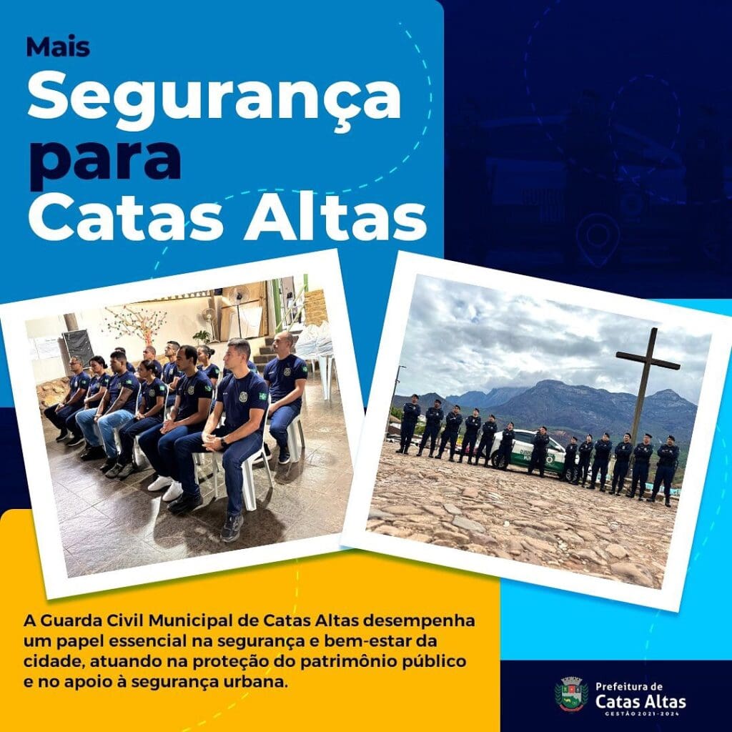 Catas Altas fortalece Segurança Pública com novos Guardas Municipais