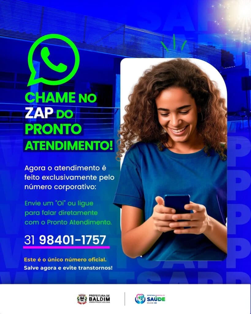 Pronto Atendimento de Baldim divulga novo número exclusivo para atendimento