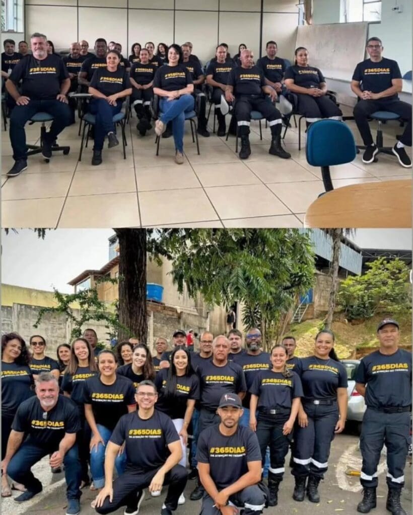 Homenagem aos servidores na Transita em Itabira