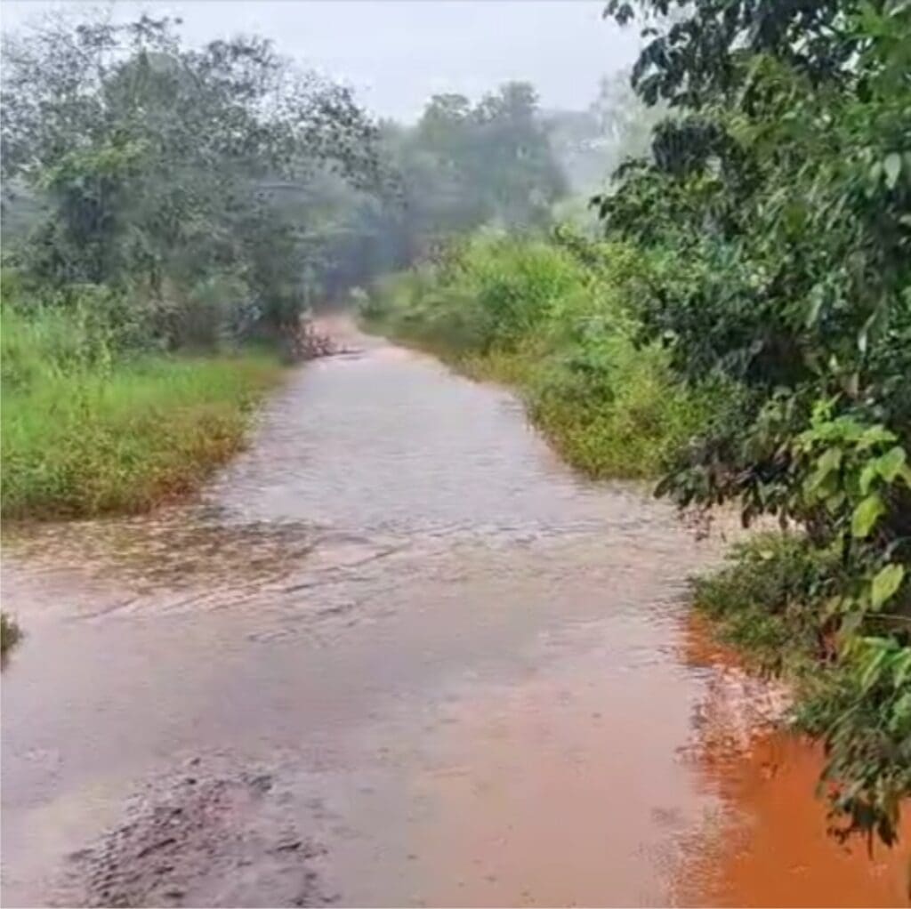 Fortes chuvas causam alagamentos em Papagaios e Prefeitura mobiliza equipes de emergência