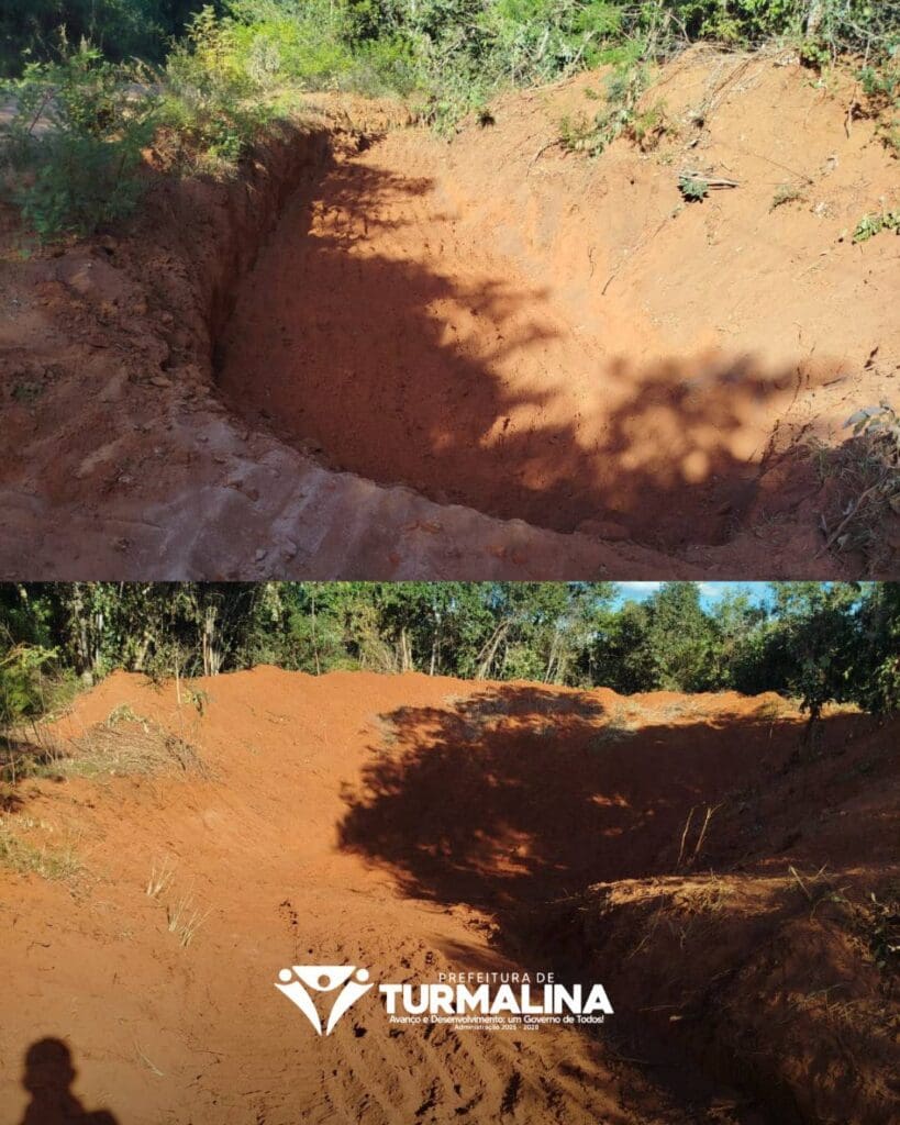 Prefeitura de Turmalina realiza limpeza de bacias de contenção para preservação ambiental