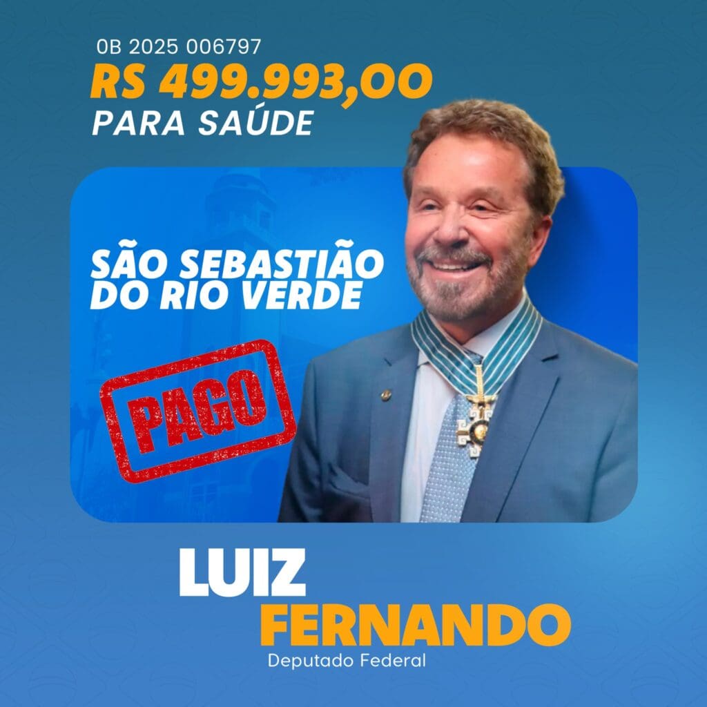 São Sebastião do Rio Verde recebe investimento para melhorias na saúde