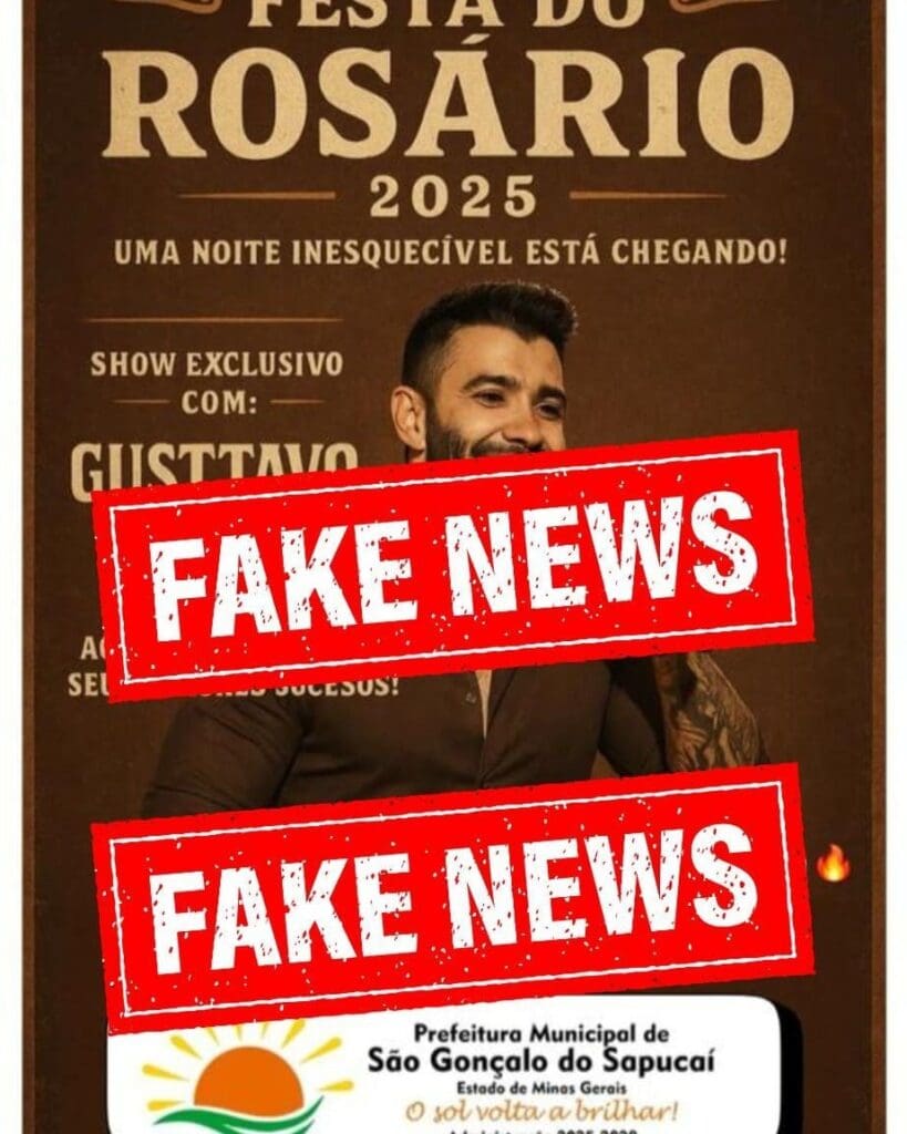 Prefeitura de São Gonçalo do Sapucaí desmente rumores sobre apresentação de Gusttavo Lima na Festa do Rosário 2025