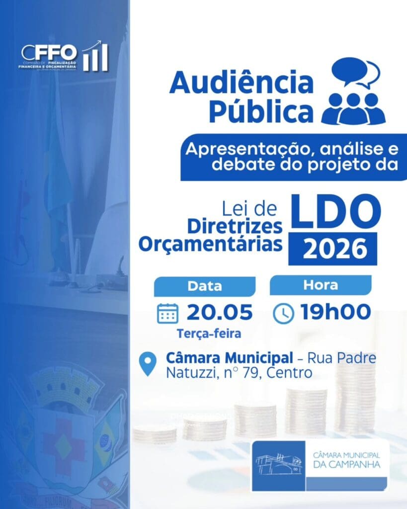 Ajude a definir as metas e prioridades da Campanha para 2026