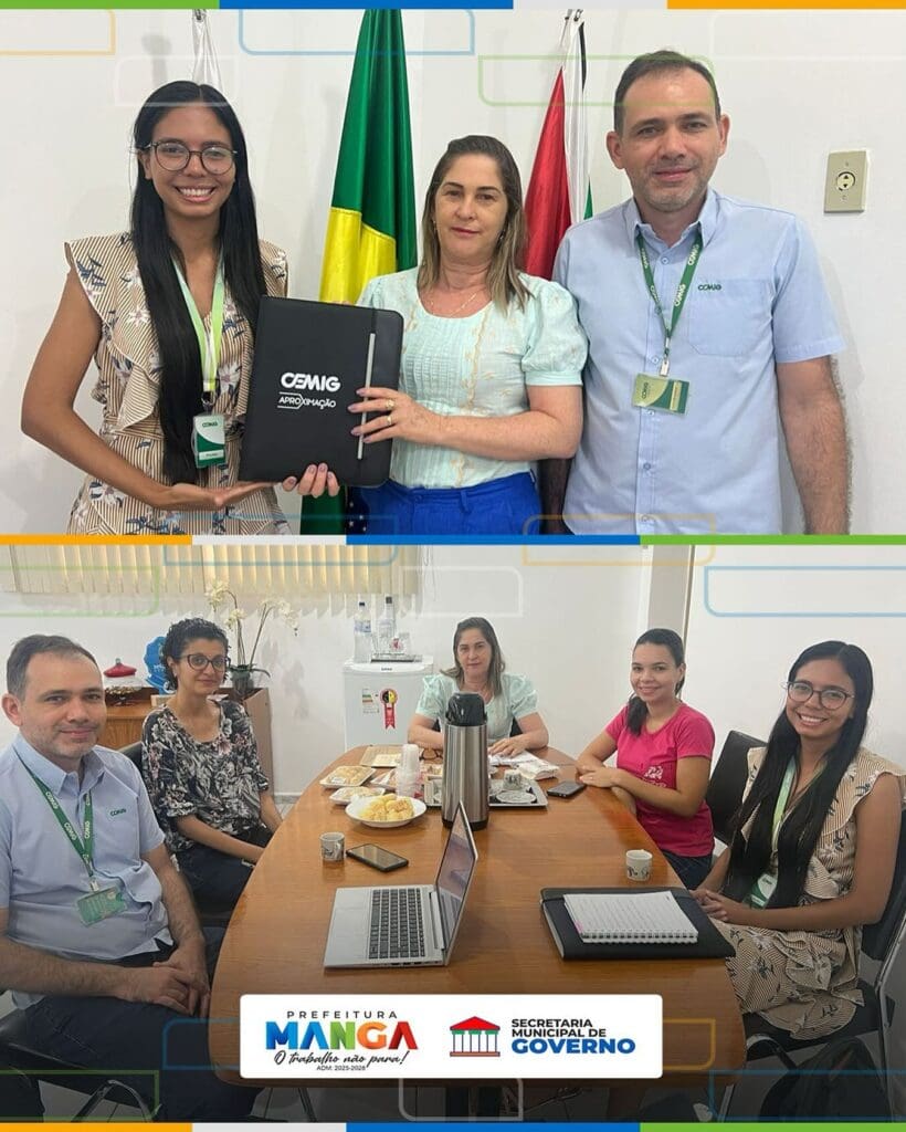 Prefeitura de Manga recebe visita de agentes da Cemig e reforça cobrança por melhorias no Programa Minas Led