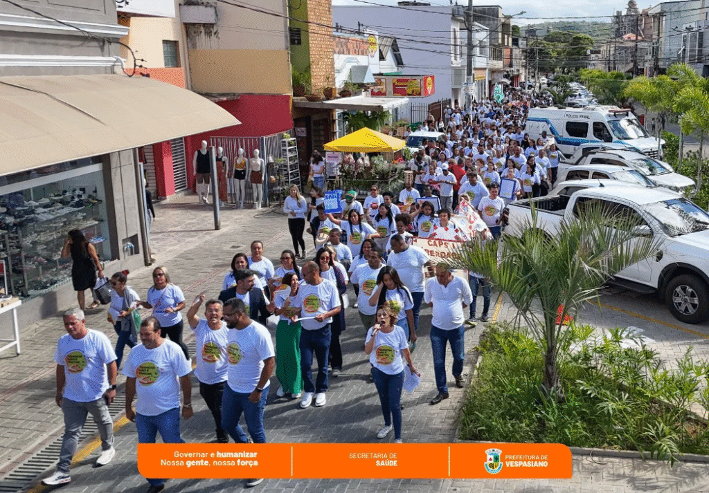 Vespasiano realiza Caminhada em Prol da Luta Antimanicomial com o Tema “Trancar não é Tratar”