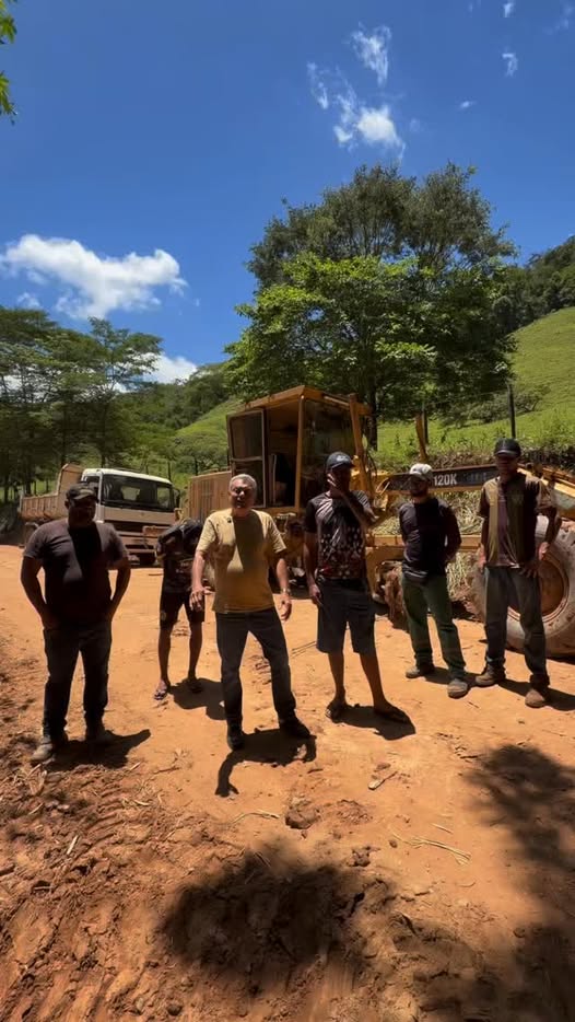 Rio Casca prossegue com trabalho em estradas rurais no fim de semana