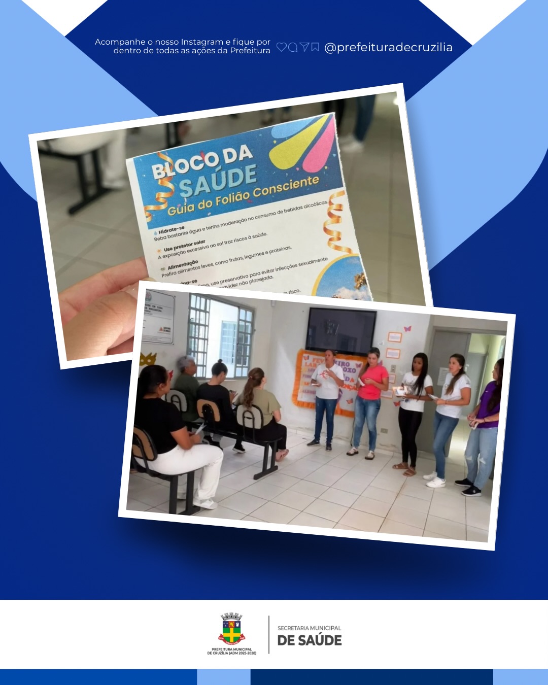 PSF Vila Magalhães promove ação de prevenção durante o Carnaval em Cruzília