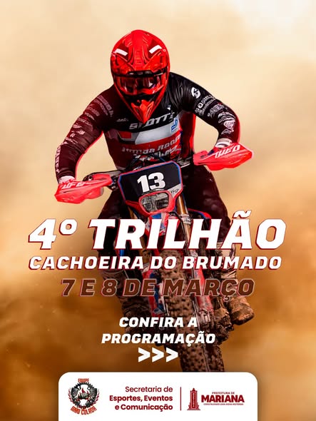 Mariana recebe 4º Trilhão de Cachoeira do Brumado com esporte e música