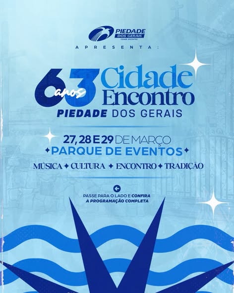 Piedade dos Gerais divulga programação oficial de aniversário de 63 anos
