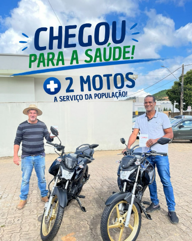 Alto Caparaó reforça atendimento da saúde com entrega de motocicletas para equipes dos PSFs