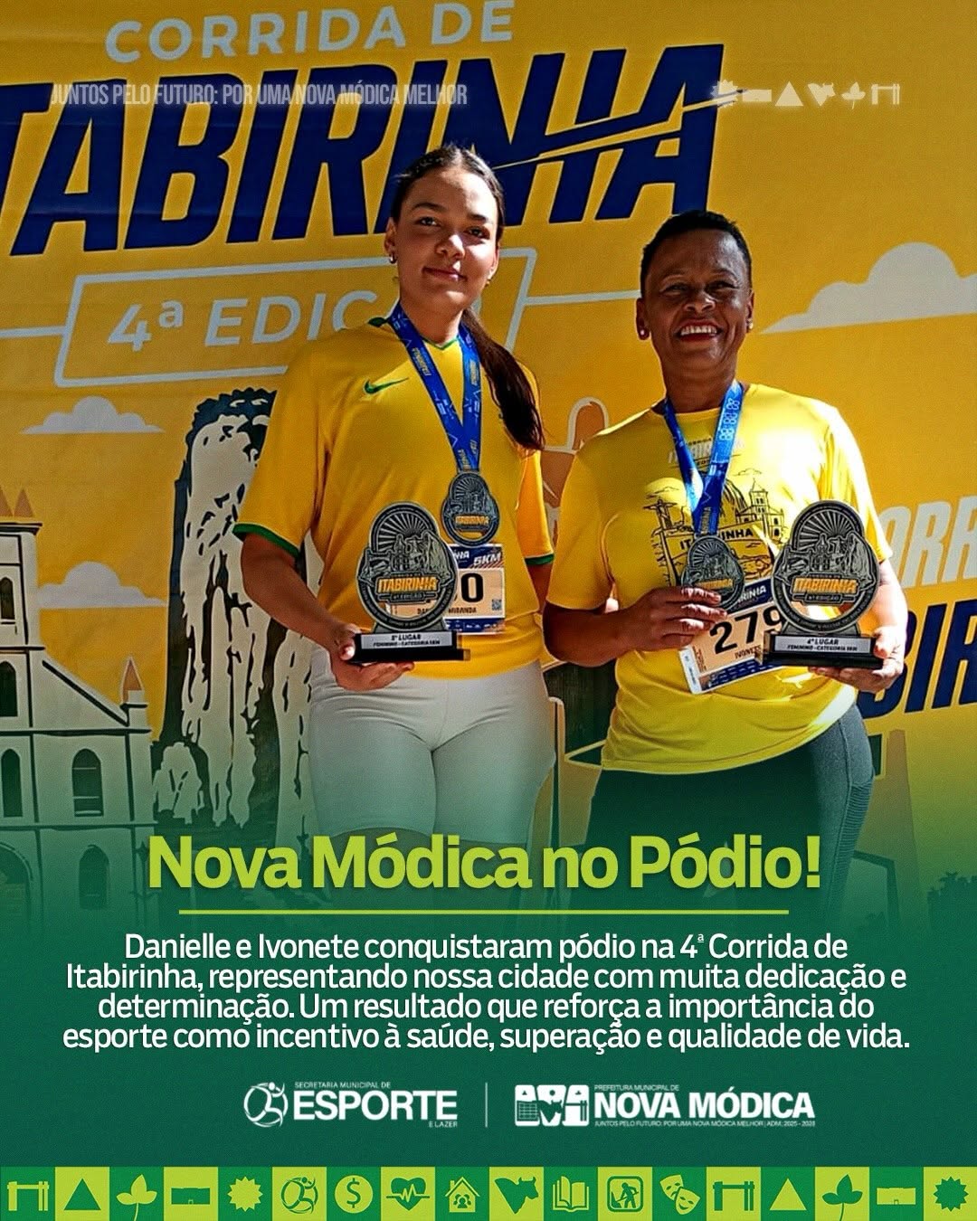 Nova Módica tem atletas no pódio na 4ª Corrida de Itabirinha